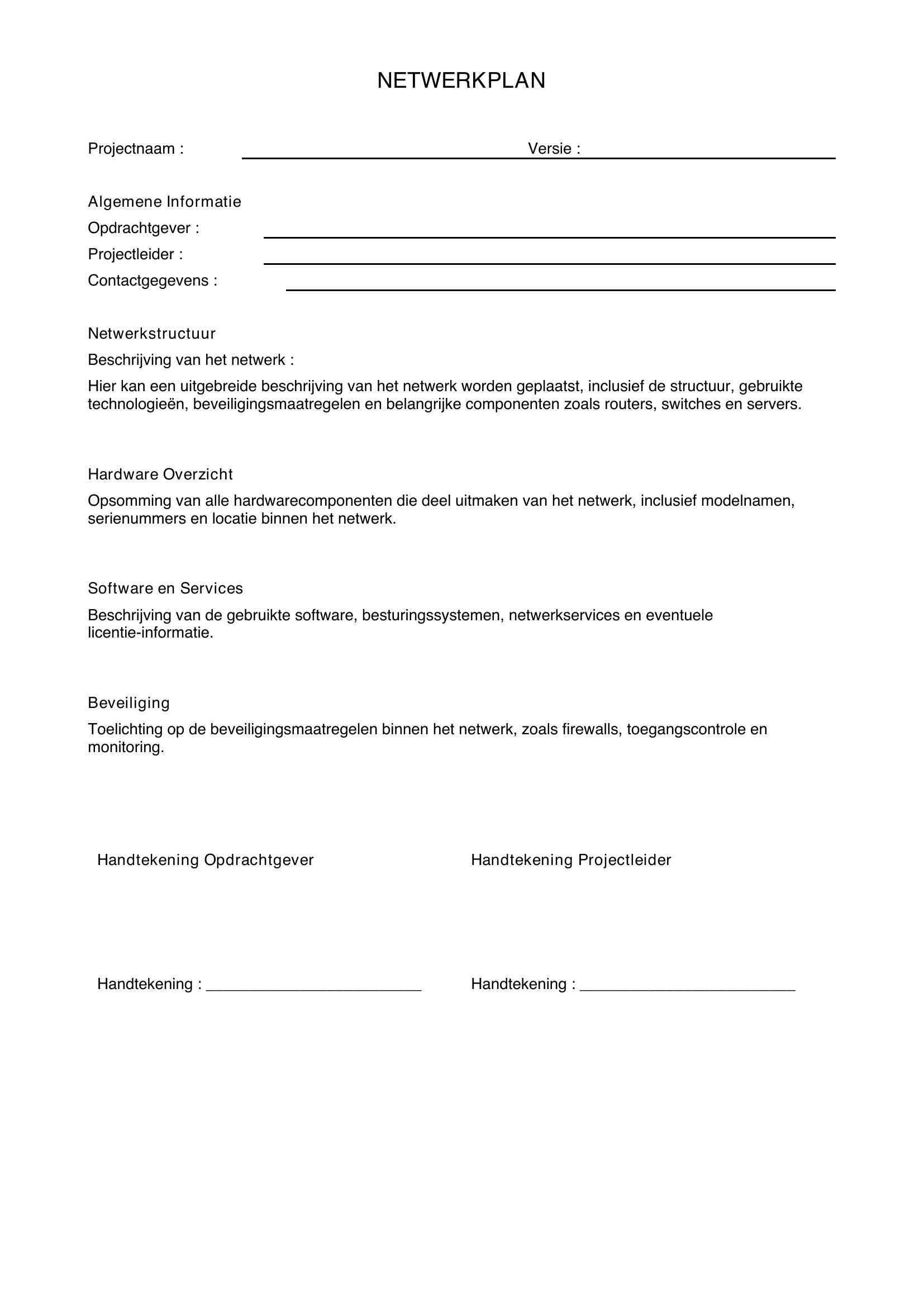 Netwerkplan