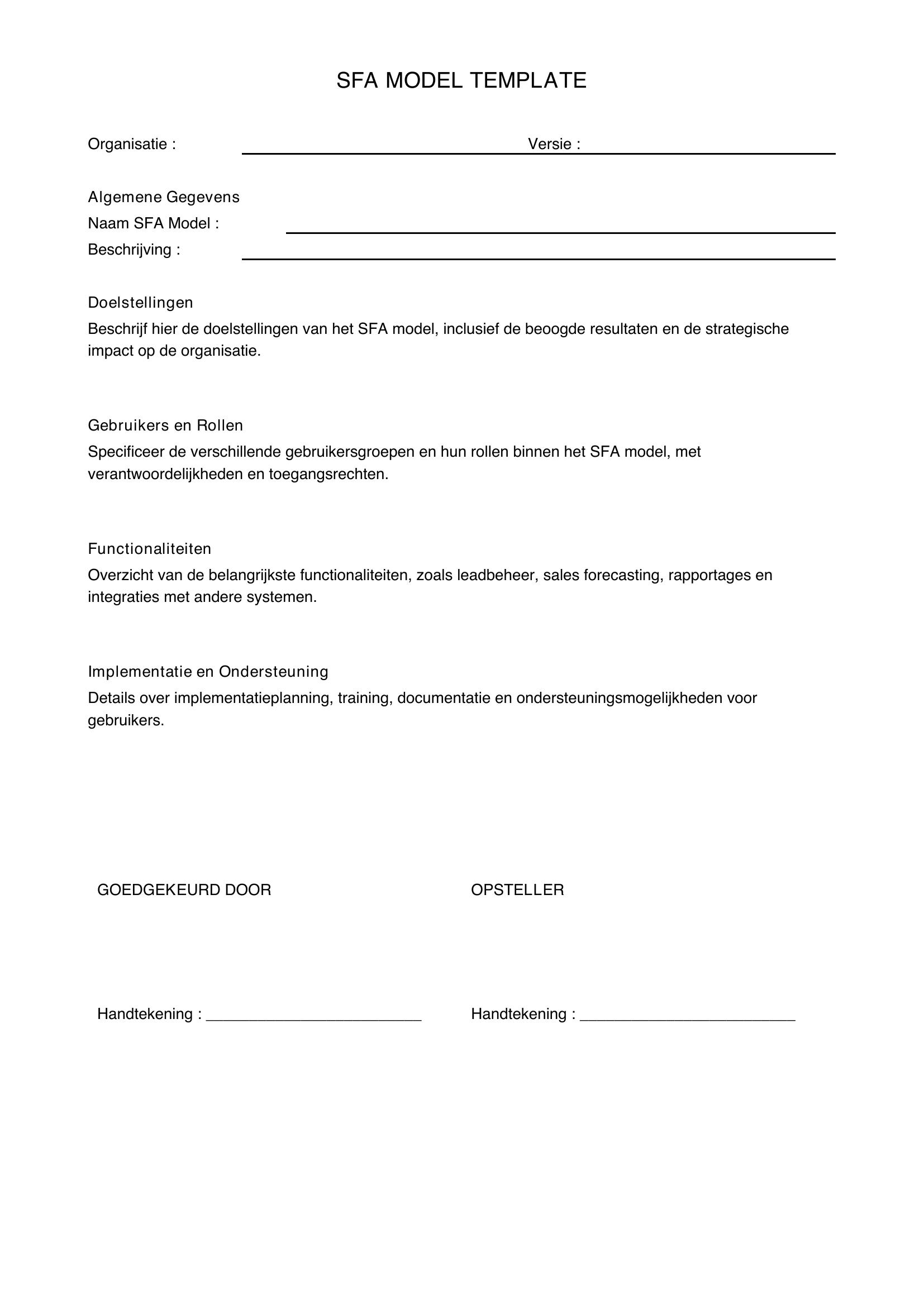 Sfa Model Template